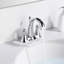 Robinet de lavabo de salle de bain central à 2 poignées avec ensemble de drain Contour Collection-10280560