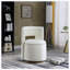 Chaise d'appoint pivotante en velours capitonné l 22 po Chaeli-634901557
