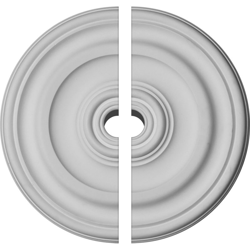 Endurathane Kepler Traditional Ceiling Medallion, 11 7/8"OD x 1 1/4"P (For Canopies up to 1 1/2"), Factory Primed