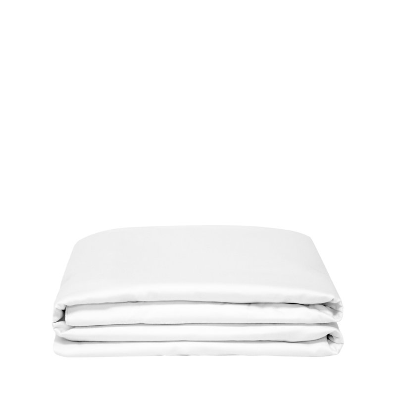 Housse de couette 100% coton percale, Blanc classique, Housse de couette double