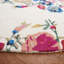 Tapis floral rose / rouge / ivoire en laine / coton touffeté à la main Delmarie-555594221