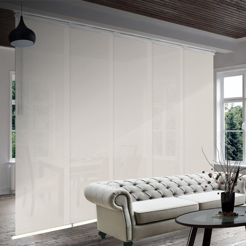 Rail extensible 5 panneaux Mesh, L 110 po x L 116 po, Blanc