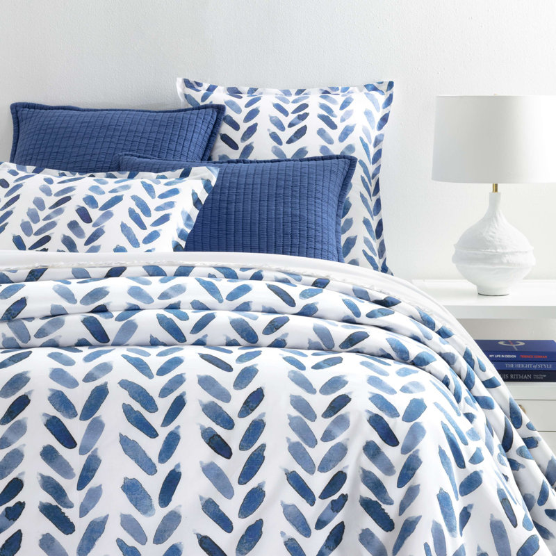 Blue Brush Duvet Cover, King