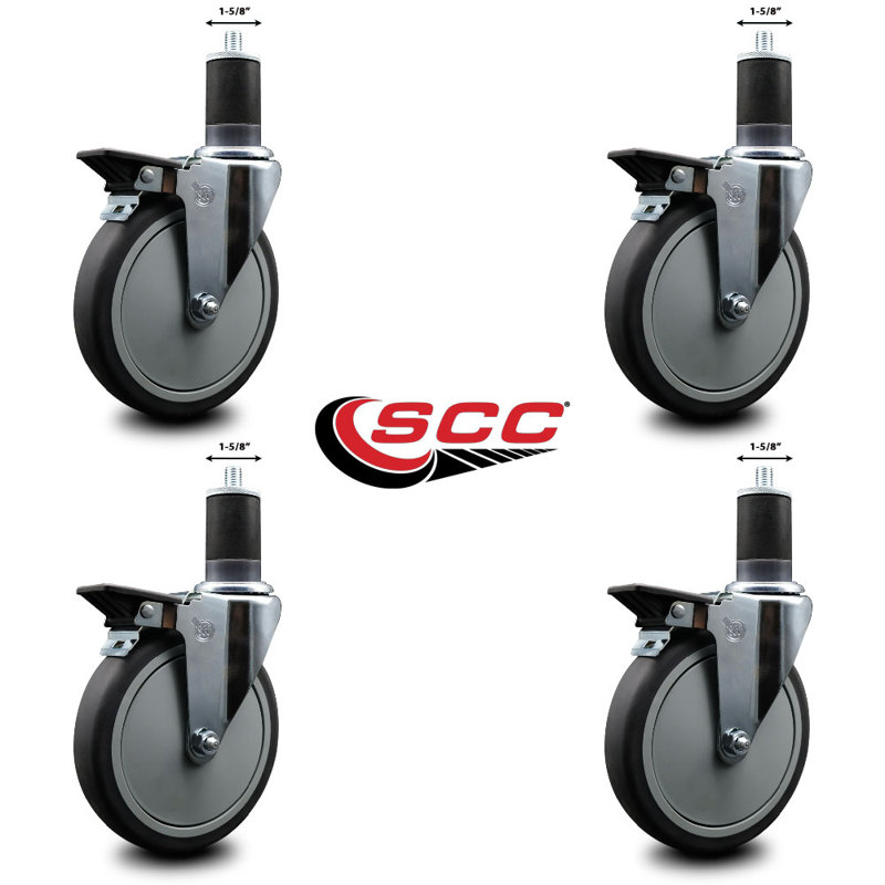 Ensemble de roulettes extensibles en caoutchouc Thermoplastic