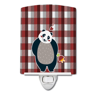 Éclairage de nuit en céramique panda love