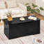 Coffre de rangement avec 2 charnières de sécurité, coffre de rangement, banc de rangement à plateau relevable, coffre à jouets, coffre à jouets pour la chambre à coucher-1830438445-1830438444