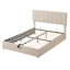 Lit plateforme tapissier avec système de rangement hydraulique-1646224424-1646224429
