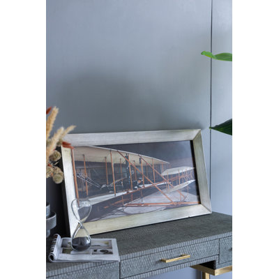 15.7X1.2X29.9" Flight Diptych Wall Art Traditional Plane Design, Multicolored