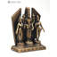 Statue de petit seigle 3 pouces avec Bhudevi et Sridevi