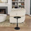 Zora Distressed Iron Pedestal Side Table-838592024