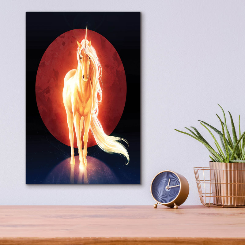 «Last Unicorn» par JoJoes Art, H 16 po x l 12 po x P 0,13 po