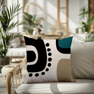 Oreiller carré réversible intérieur / extérieur Tobe Minimalist