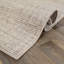 Tapis rayé beige texturé à rayures-710604
