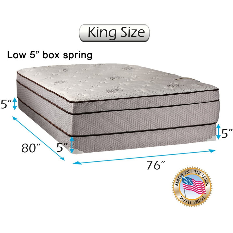 Matelas et sommier moelleux 13 po Remona, Très grand