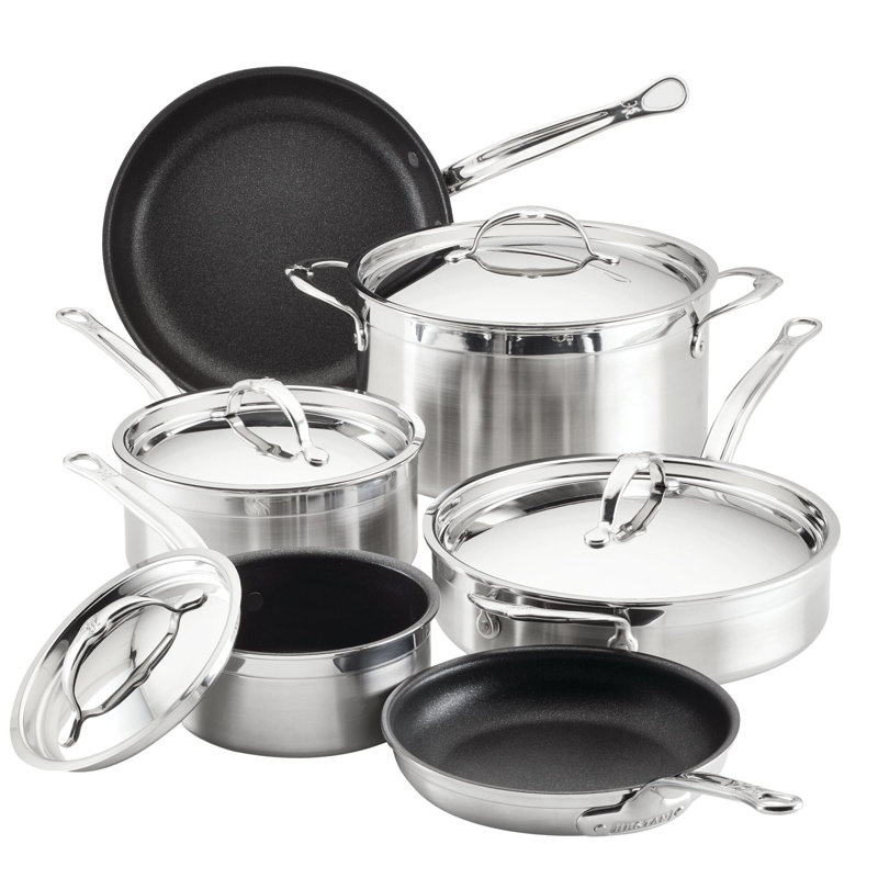 Hestan ProBond Stainless Steel Nonstick 10-Piece Cookware Set