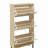 Rattan 3 Door Shoe Rack, Freestanding Modern Shoe Storage Cabinet