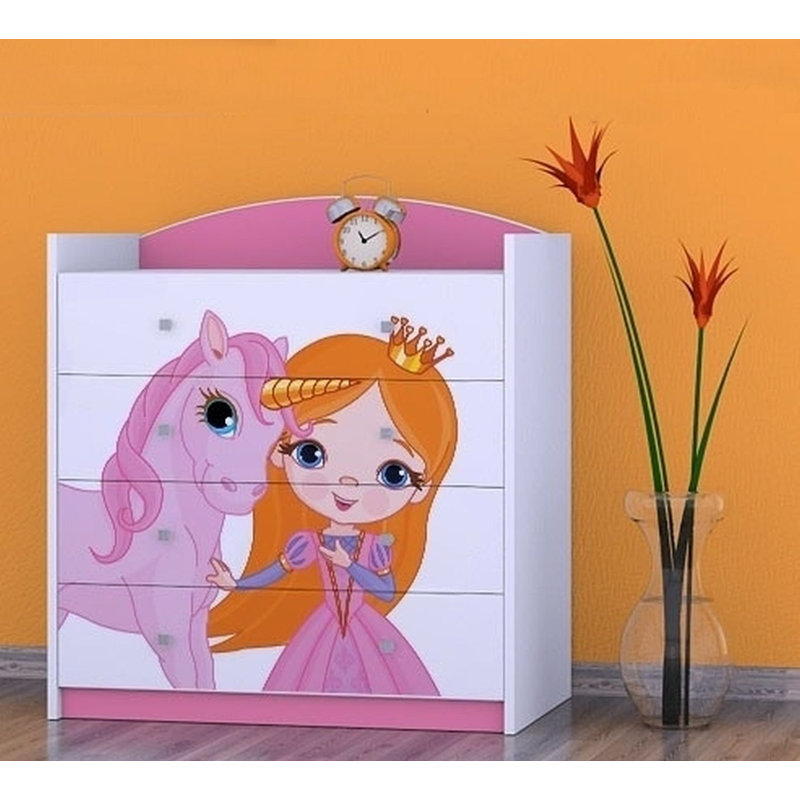 Kilding Kids 4 - Drawer Chest, Pink