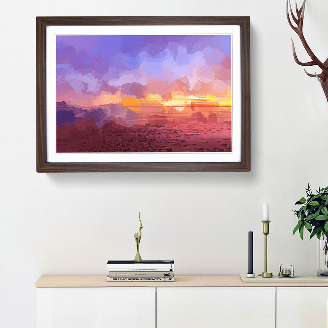 Sydney Beach in Abstract - Framed Print