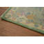 Tapis turc transitionnel vert Oushak 6x9