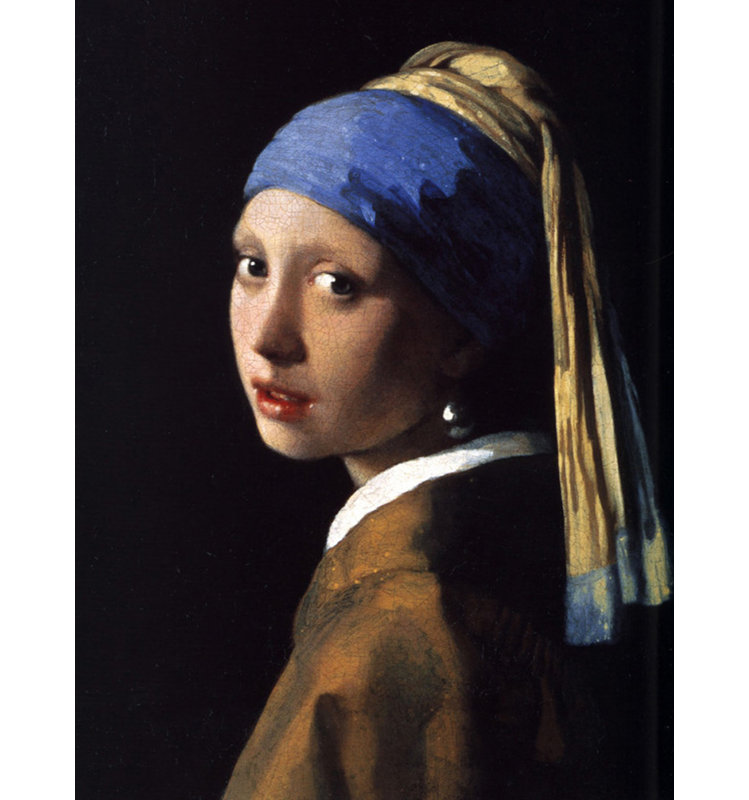 Girl with a pearl earring, H 48 po x l 36 po