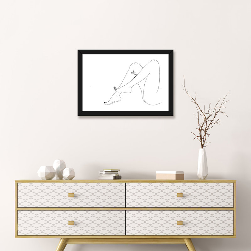 «Downhill», reproduction d'art, H 24 po x l 32 po x P 1 po, Papier noir