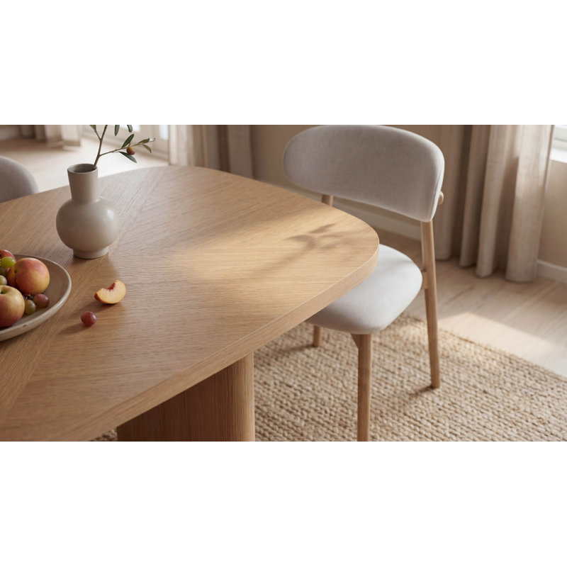 Paris Dining Table, Natural, 30" H x 62.99" L x 31.5" W