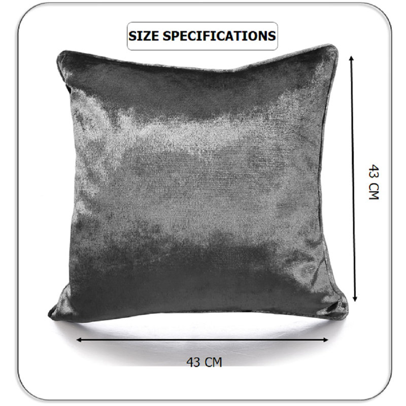 Aspinwall Square Throw Cushion Cover, Grey