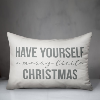  Have Yourself a Merry Little Christmas Lumbar Pillow Cover
