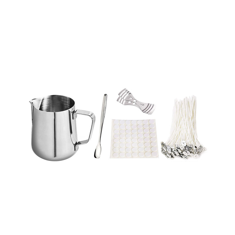 Candle Making Kit, Soy Wax DiY Candle Craft Tools Including Wax Pouring Pot, Candle Wicks