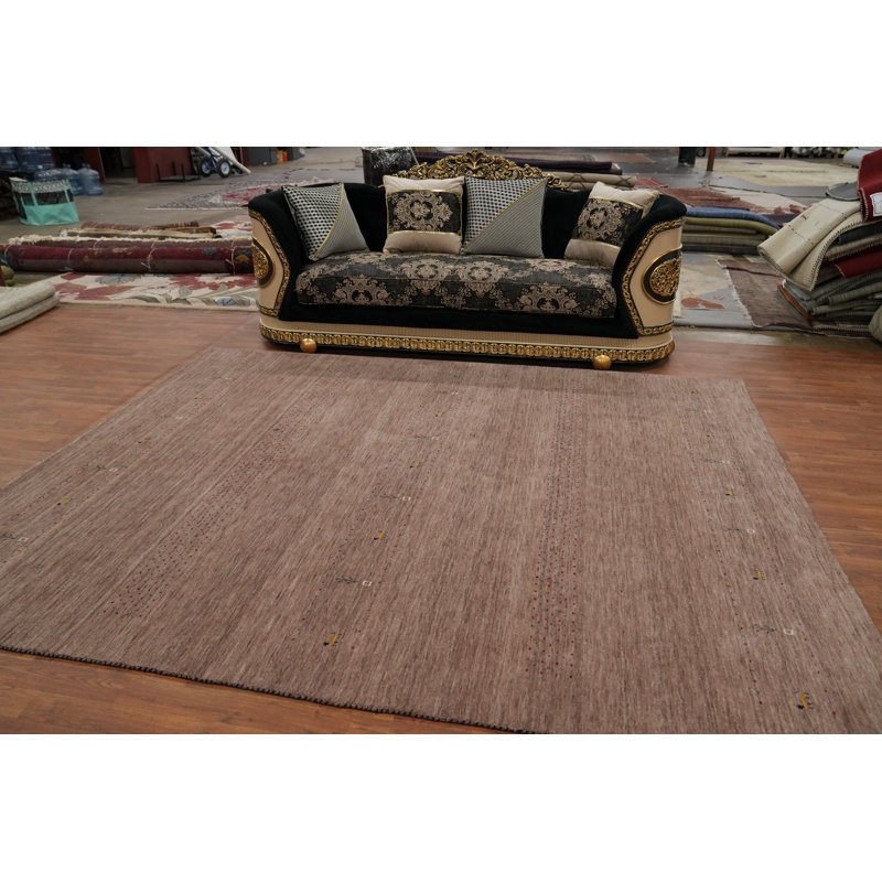 Tapis brun indien tribal 8 x 10