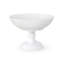 White Fluted Bowl on High Foot 5.91"