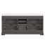 Meuble-lavabo double 72 po avec lavabo en marbre et portes à volets en céramique-692373305