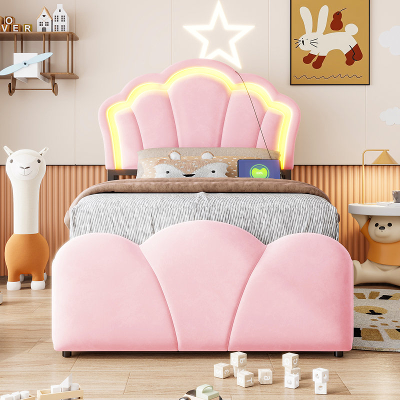 Bed Frame, Pink