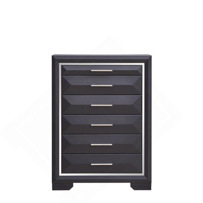 Coffre de rangement G01600-CH, noir