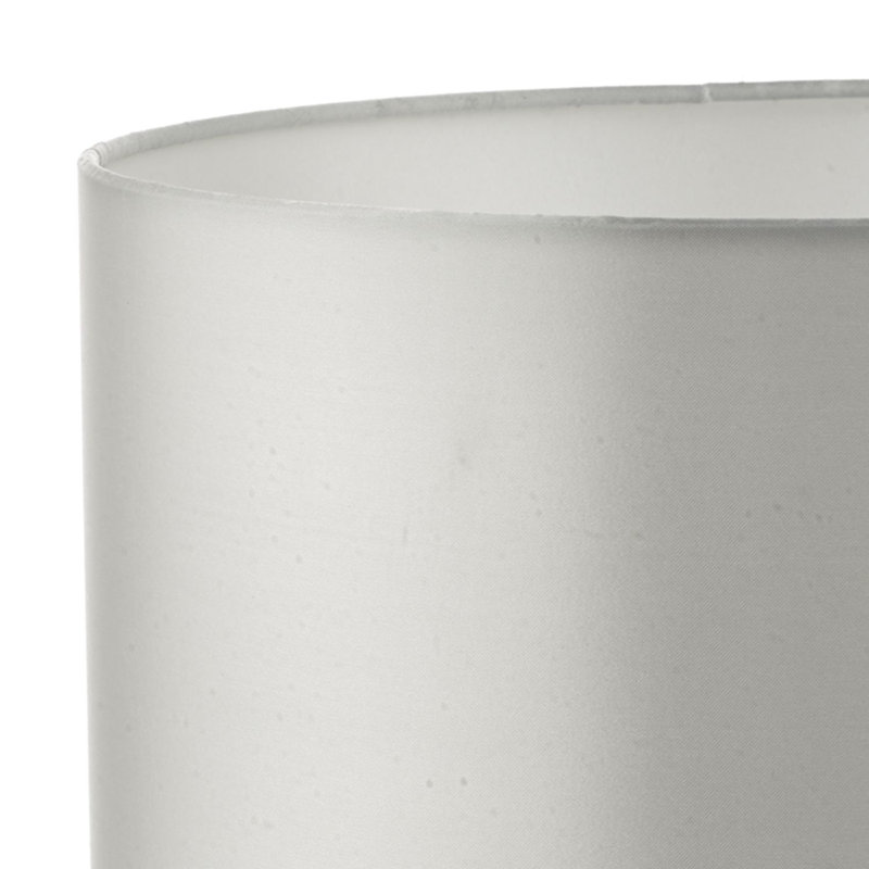 12cm H Silk Drum Lamp Shade, Ivory