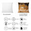 Marbre naturel sur terre teintes de couleur brune - Coussin décoratif imprimé moderne-734777345