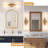 Modern Brushed Gold Wall Sconce Light Fixture For Bathroom Vanity, Bedroom, And Kitchen, E26 Bulb Compatible, Easy Installation, Versatile Design
