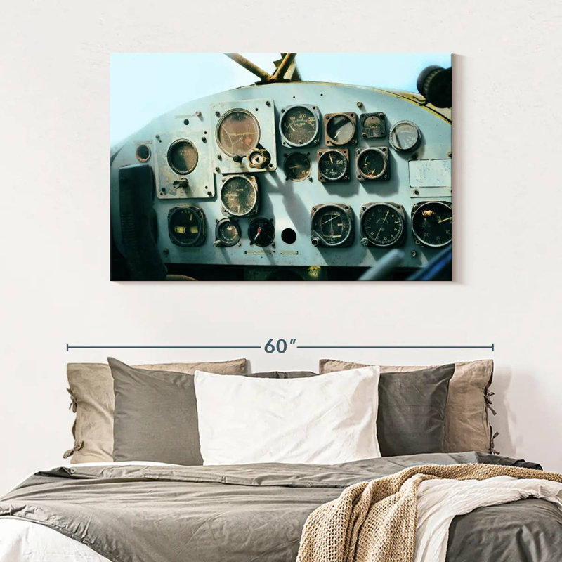 Mehar Helicopter Control Panel, 32" H x 48" W