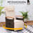 2PCS Outdoor 360° Swivel Rattan Recliner Chair Patio Wicker Chaise Lounge Chair Beige-576040252