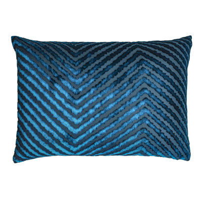 Chevron Velvet Rectangular Pillow Cover & Insert