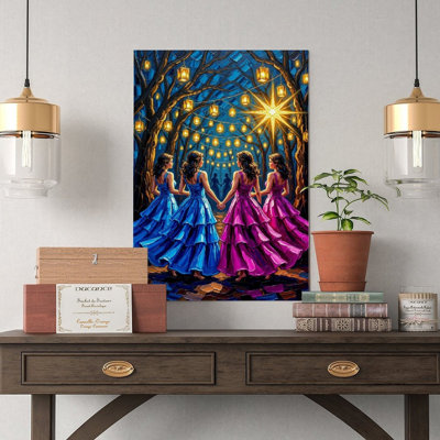 Canvas Wall Art Dabke Festival Art, Levantine Dance Print-2 Vintage Poster Print Home Decor
