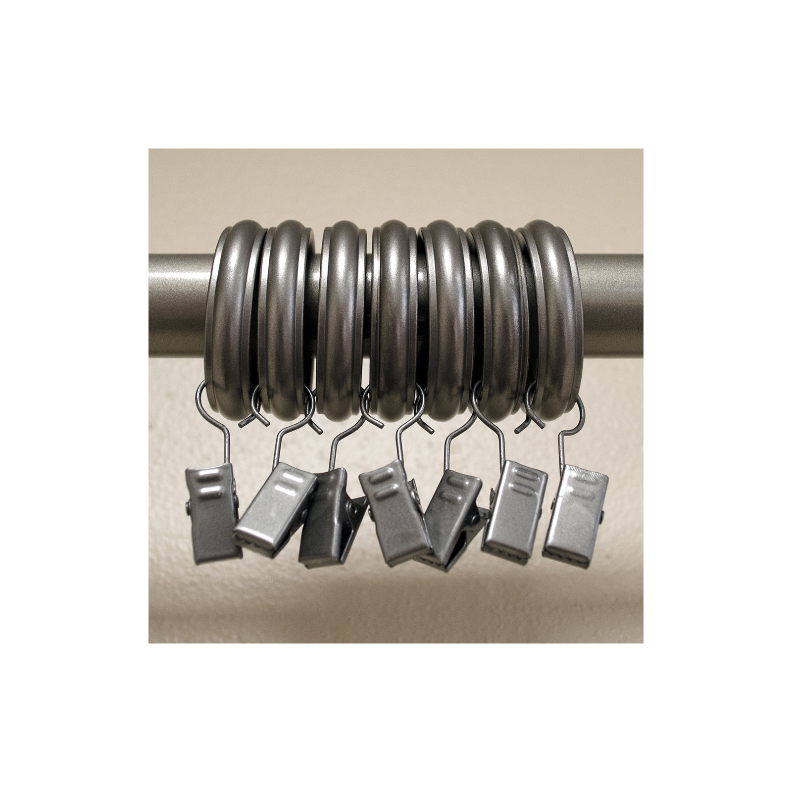 Vasios Curtain Rings, Pewter