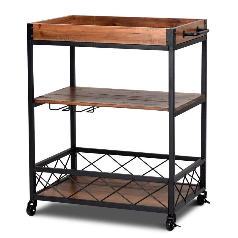 Seligman Wood Kitchen Cart