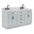 Thornaby 66'' Solid Wood Double Bathroom Vanity with 1.5'' Carrara Marble Top-91527767-119156828