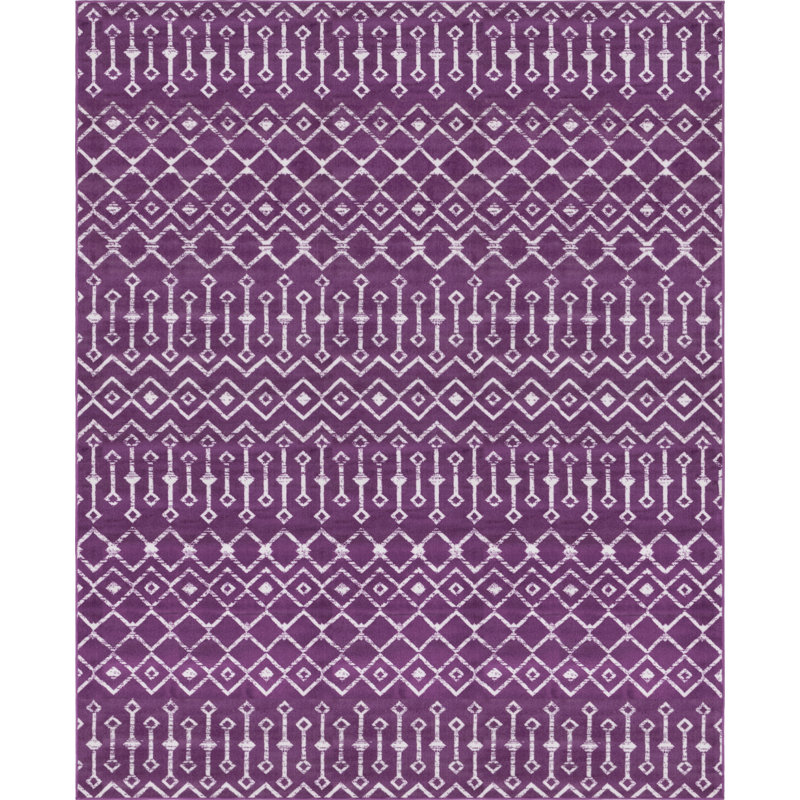 World Menagerie Geometric Indoor Rug, Rectangle 7'10" x 10'