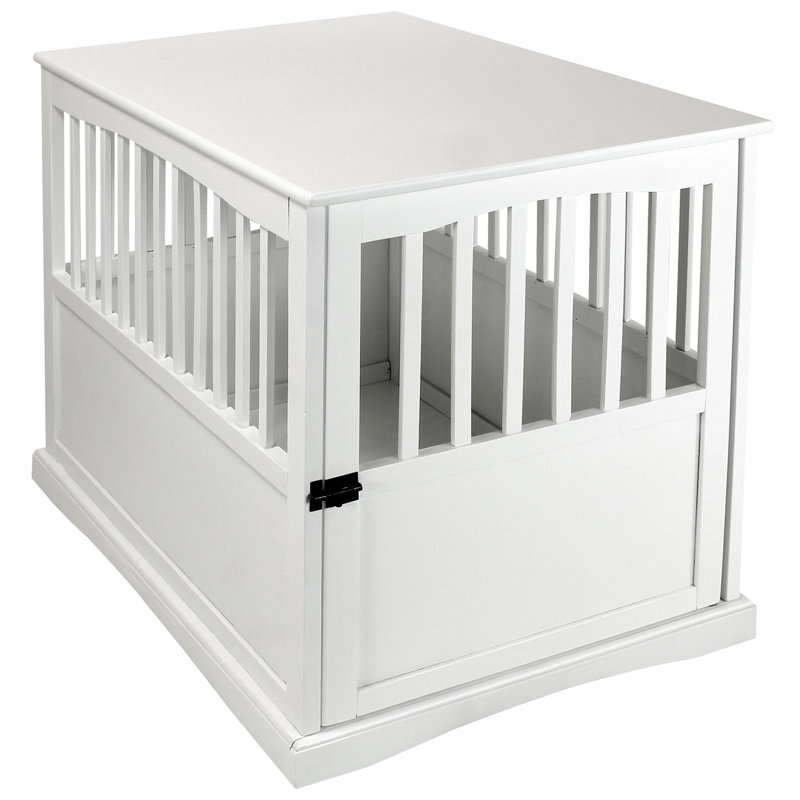 Cage pour animaux Mendosa, Grande (H 29,25 po x l 24 po x P 36,5 po), Blanc