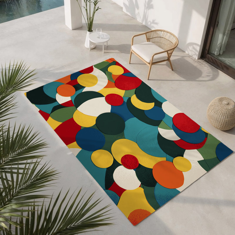 Funky Sway Indoor And Outdoor Area Rug, Rectangle 2' x 3'