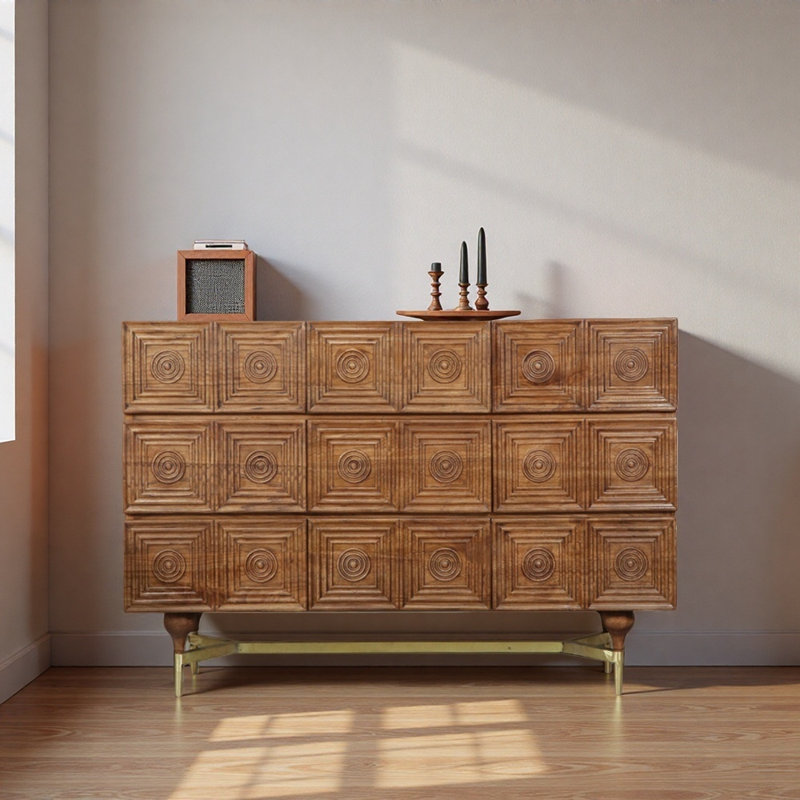 Buffet haut de gamme de style rétro, Brun