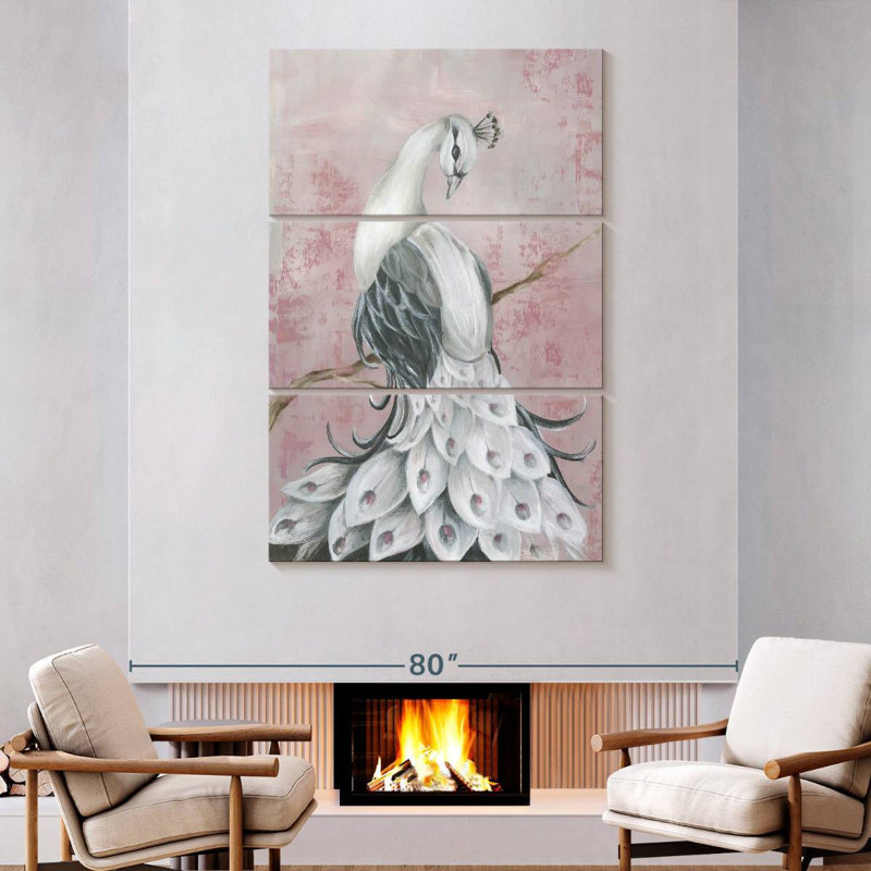Brampt Regal Peacock I, 74" H x 48" W
