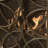 Iron Fireplace Protector, Overlapping Circle Pattern, Single, Gold Stylish Screen, Geometric Overlap, Single Panel, Golden Hue